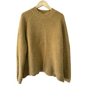 Kuhl Women's Ida Sweater Gold Merino Wool Mock Neck Layer Cozy Size XL